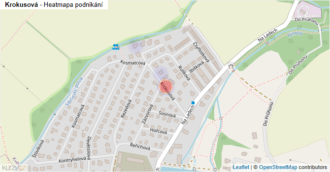 Krokusová - mapa podnikání