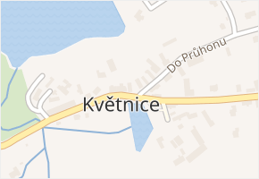 Květnice v obci Květnice - mapa části obce