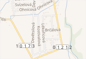 Lékořicová v obci Květnice - mapa ulice
