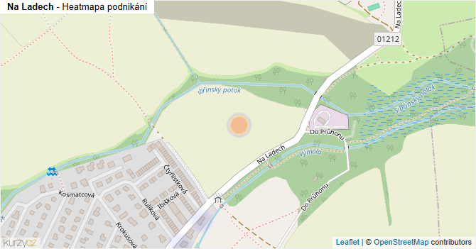 Na Ladech - mapa podnikání