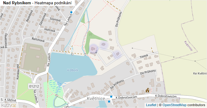 Nad Rybníkem - mapa podnikání