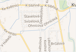 Ohnicová v obci Květnice - mapa ulice