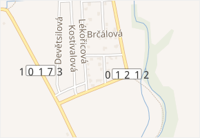 Orchidejová v obci Květnice - mapa ulice