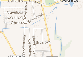 Řepíková v obci Květnice - mapa ulice