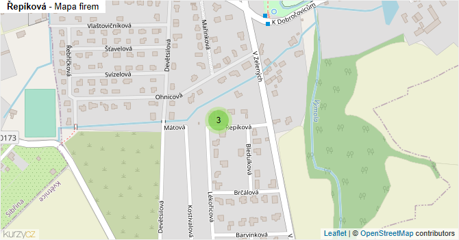 Řepíková - mapa firem