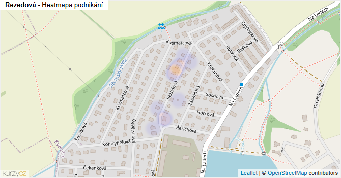 Rezedová - mapa podnikání