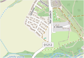 Rozmarýnová v obci Květnice - mapa ulice