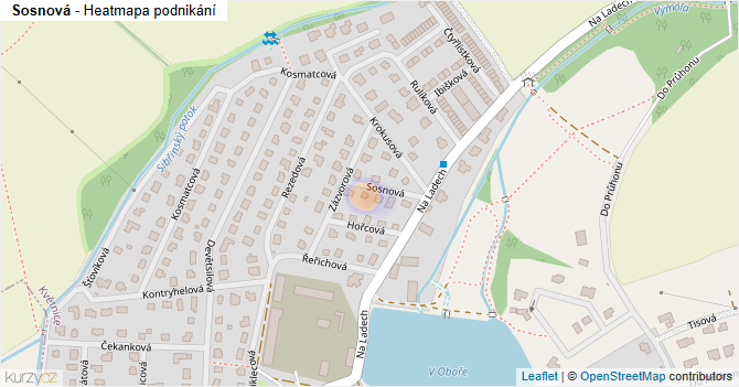 Sosnová - mapa podnikání