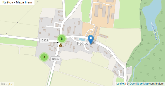 Květov - mapa firem