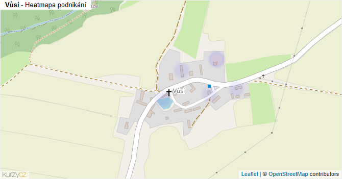 Vůsí - mapa podnikání