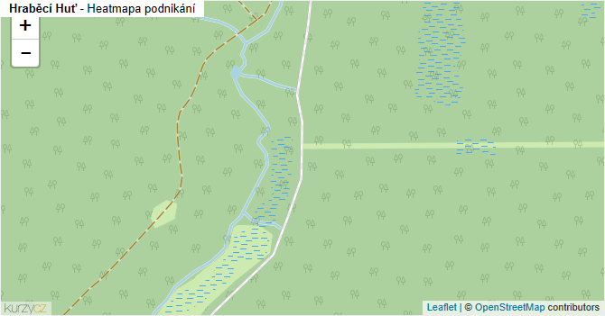Hraběcí Huť - mapa podnikání