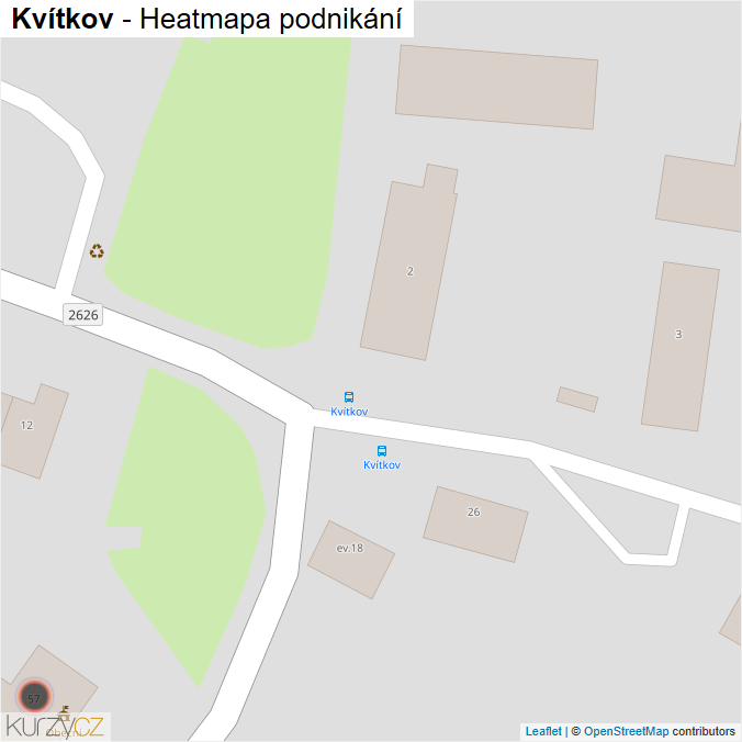 Mapa Kvítkov - Firmy v obci.