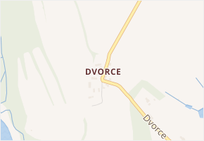 Dvorce v obci Kyjov - mapa části obce