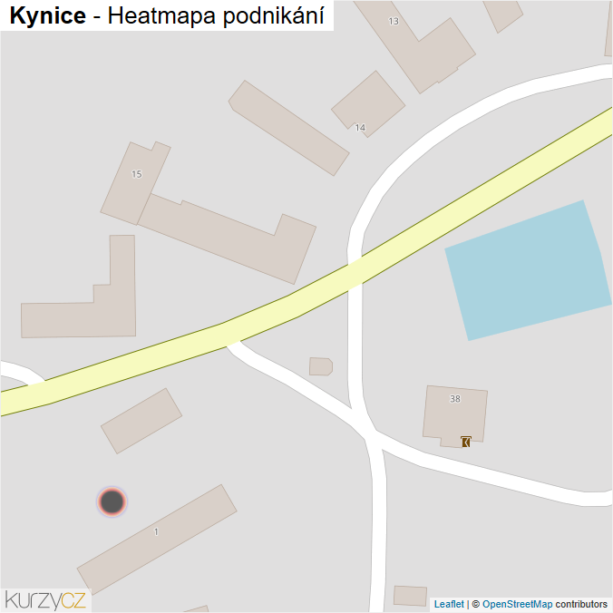 Mapa Kynice - Firmy v obci.