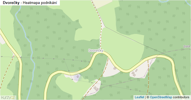 Dvorečky - mapa podnikání