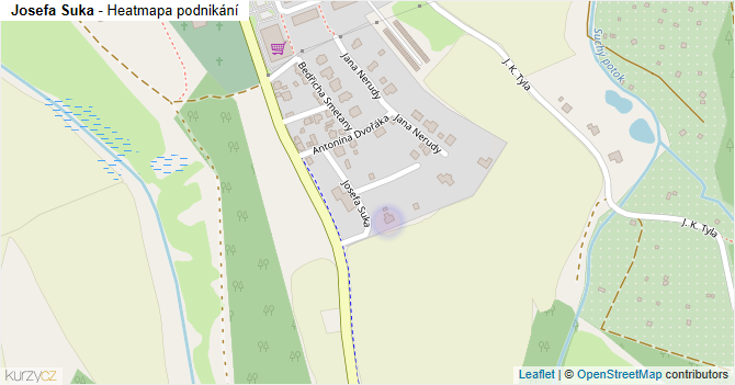 Josefa Suka - mapa podnikání