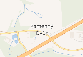 Kamenný Dvůr v obci Kynšperk nad Ohří - mapa části obce