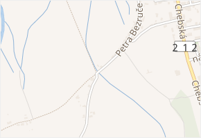 Petra Bezruče v obci Kynšperk nad Ohří - mapa ulice