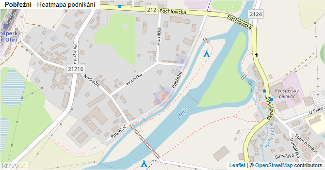 Pobřežní - mapa podnikání