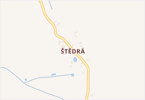 Štědrá v obci Kynšperk nad Ohří - mapa části obce