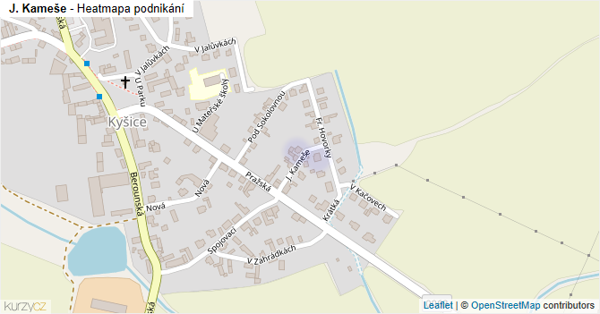 J. Kameše - mapa podnikání