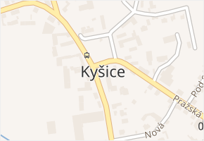 Kyšice v obci Kyšice - mapa části obce