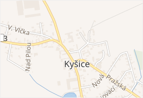 U Parku v obci Kyšice - mapa ulice