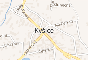 Kyšice v obci Kyšice - mapa části obce