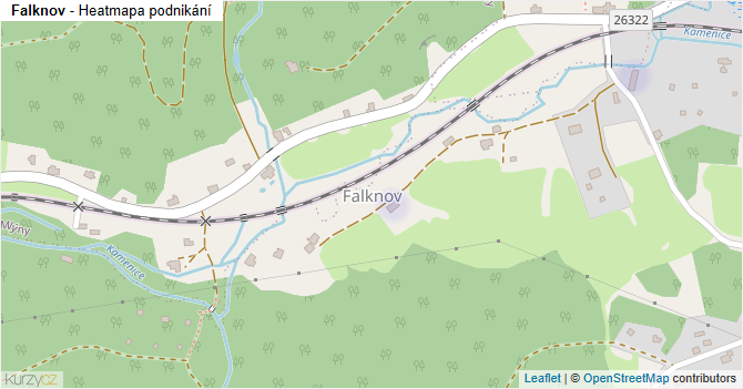 Falknov - mapa podnikání