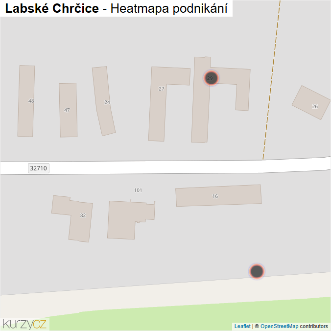 Mapa Labské Chrčice - Firmy v obci.