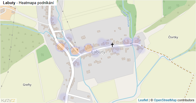 Labuty - mapa podnikání
