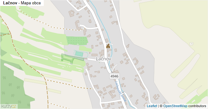 Lačnov - mapa obce