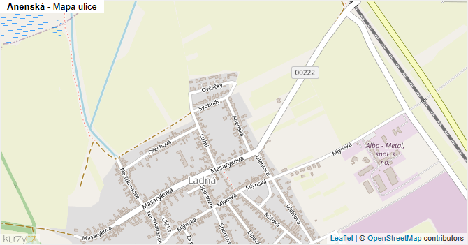 Anenská - mapa ulice