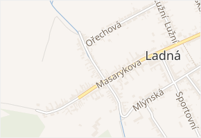 Na Trkmance v obci Ladná - mapa ulice
