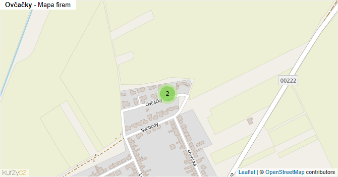 Ovčačky - mapa firem