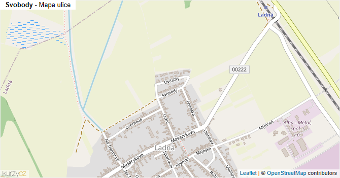 Svobody - mapa ulice