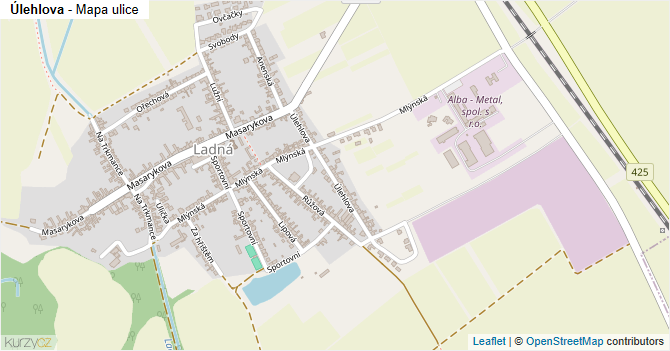 Úlehlova - mapa ulice