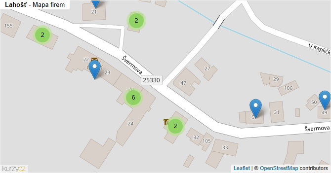 Lahošť - mapa firem