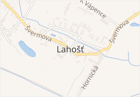 Švermova v obci Lahošť - mapa ulice