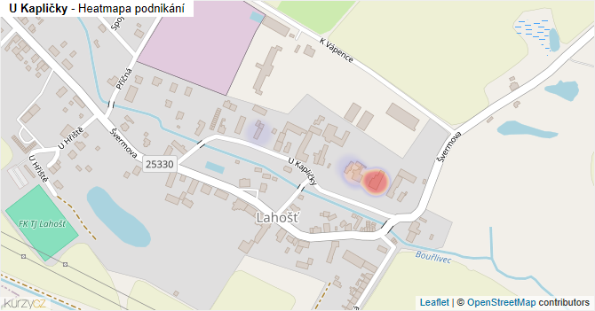 U Kapličky - mapa podnikání