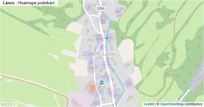 Lánov - mapa podnikání