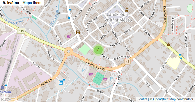5. května - mapa firem