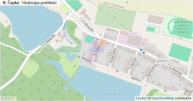 K. Čapka - mapa podnikání