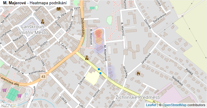 M. Majerové - mapa podnikání