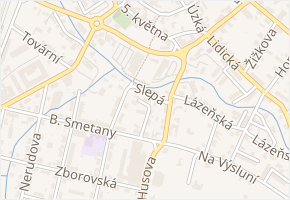 Slepá v obci Lanškroun - mapa ulice
