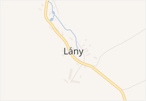 Lány v obci Lány - mapa části obce