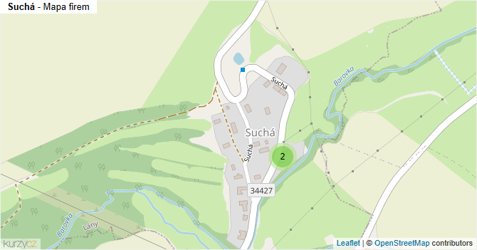 Suchá - mapa firem
