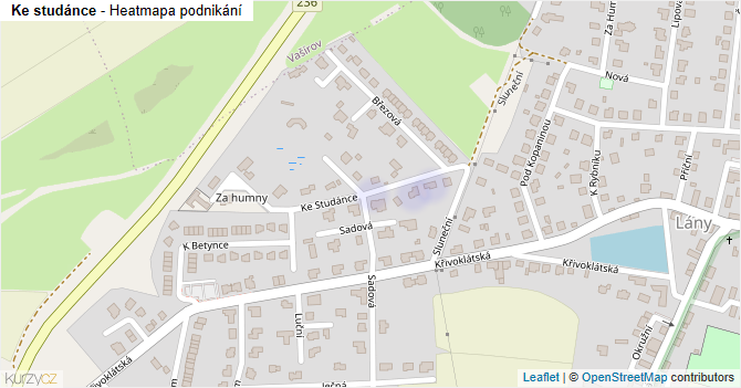 Ke studánce - mapa podnikání