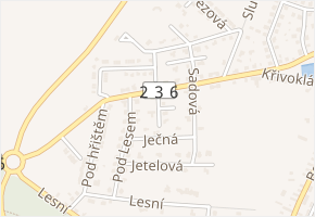 Luční v obci Lány - mapa ulice