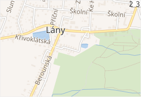 Na ohradech v obci Lány - mapa ulice